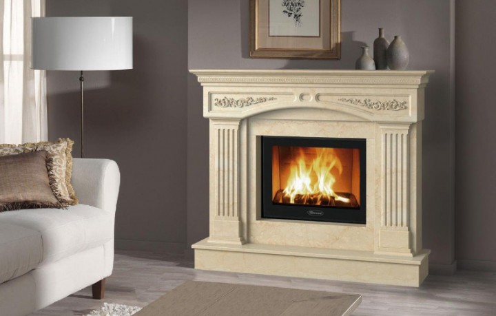 Портал для каміна (облицювання) Валенсія Botticino / Volakas